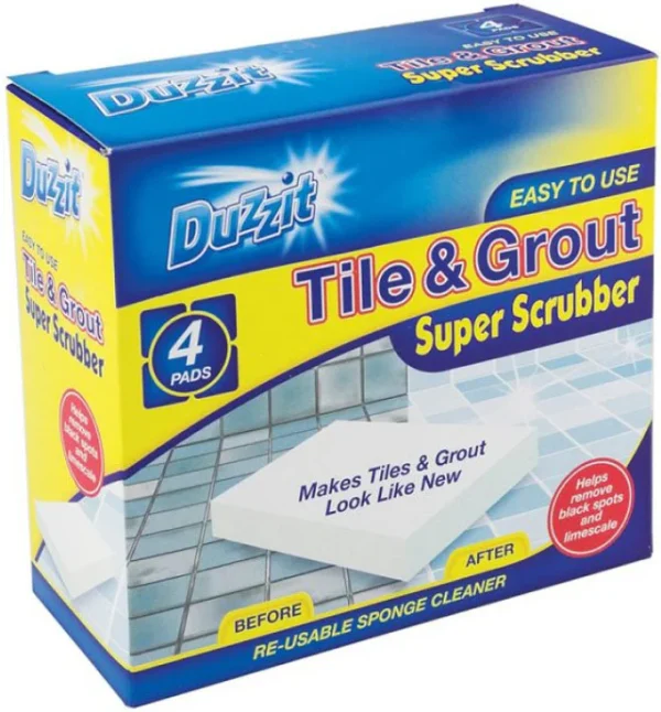 Duzzit Tile & Grout Scrubber Pack Of 4
