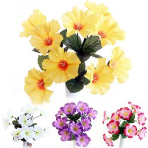 Petunia Bush Artificial Flower Stems 5pc