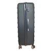 New Classic Black 8 Wheel Abs Hard Suitcase Luggage Set 4pc
