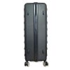New Classic Black 8 Wheel Abs Hard Suitcase Luggage Set 4pc