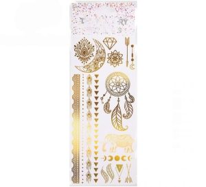 Metallic Temporary Gold Tattoos