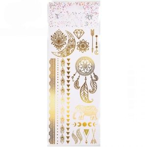 Metallic Temporary Gold Tattoos