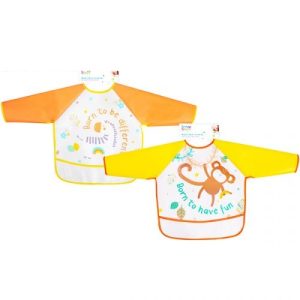First Steps Wipe-Clean Coverall Baby Bib