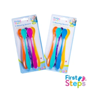 First Steps Long Handle Baby Weaning Spoons 18cm Pack Of 4