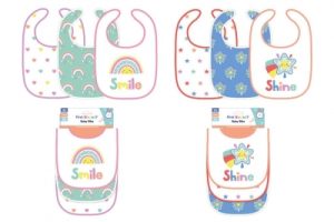 First Steps Animal Baby Bib Pack Of 3
