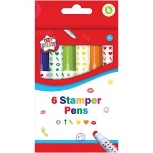 Kids Create Assorted Stamper Pens Pack Of 6