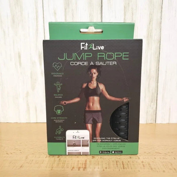 Fit2Live Metal & Rubber Skipping Rope 9ft