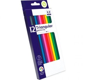 Triangular Colouring Pencils Assorted Colours Pack Of 12