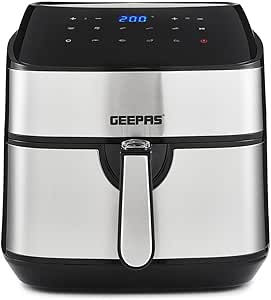 Geepas 10-in-1 1800W Rapid-Cook Vortex Digital Air Fryer 7.5L