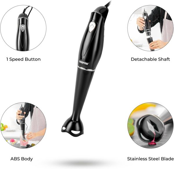 Geepas 180W 2 Speed Hand Blender