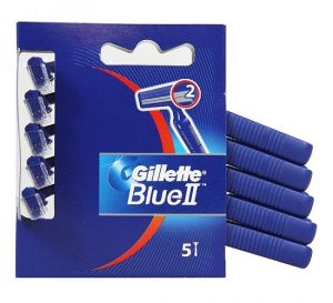 Gillette Men's Blue II Disposable Razors Pack Of 5