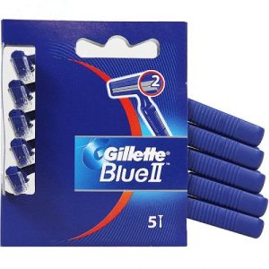 Gillette Men's Blue II Disposable Razors Pack Of 5