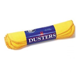 Globe Mill Textiles Extra Strong Dusters Pack Of 8 33cm X 38cm