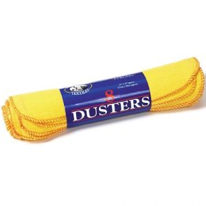 Globe Mill Textiles Extra Strong Dusters Pack Of 8 33cm X 38cm