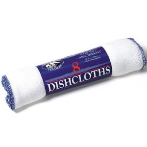 Globe Mill Textiles Strong Absorbent Dishcloths Pack Of 8 25cm X 30cm