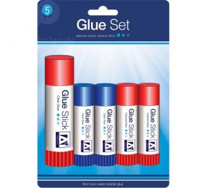Non-Toxic Water Soluble Glue Sticks Pack Of 5