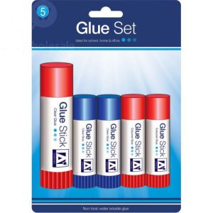 Non-Toxic Water Soluble Glue Sticks Pack Of 5