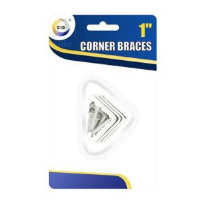 DID Corner Braces 1" With Screws Pack Of 4