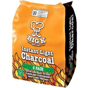 Big K Instant Light Charcoal Pack Of 6 (6 X 1kg)