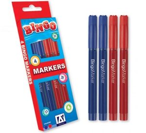Bingo Markers Assorted Colours Pack Of 4
