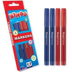 Bingo Markers Assorted Colours Pack Of 4