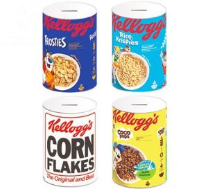 Kellogg's Cereal Metal Money Tins 15cm X 10cm