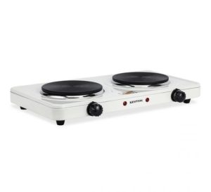 Krypton 2000W White Cast Iron Double Hot Plate Cooker