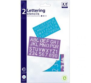 Lettering Stencils Assorted Pack Of 2