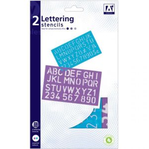 Lettering Stencils Assorted Pack Of 2