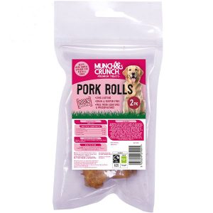 Munch & Crunch 100% Natural Pork Rolls Dog Treats 2 Pack