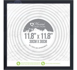 Home Collection Cambridge Black Glass Photo Frame 30cm X 30cm