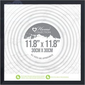 Home Collection Cambridge Black Glass Photo Frame 30cm X 30cm