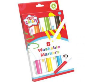 Kids Create 8 Washable Colouring Markers