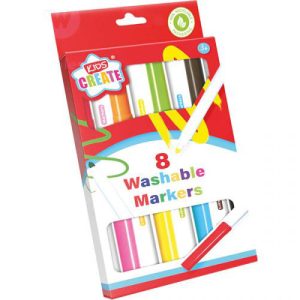 Kids Create 8 Washable Colouring Markers