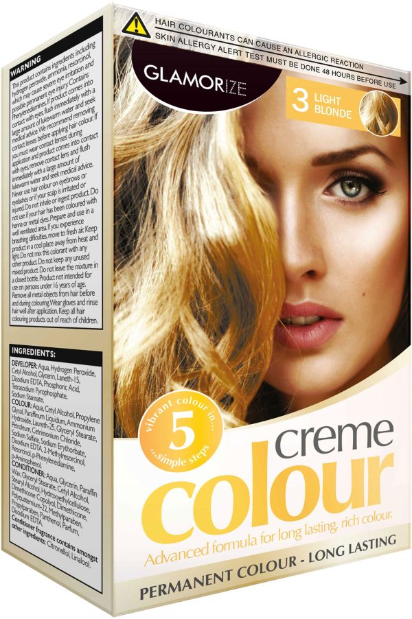 Light Blonde Permanent Hair Colour No.3