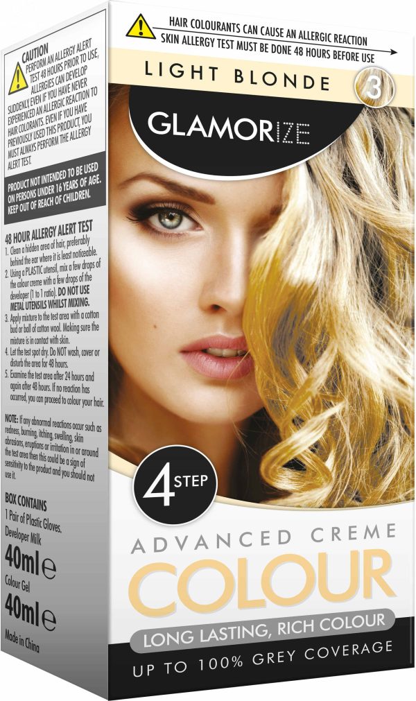 Light Blonde Permanent Hair Colour No.3