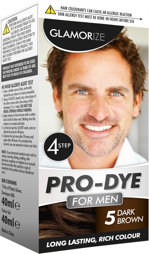 Mens Permanent Dark Brown Pro-Dye No.5