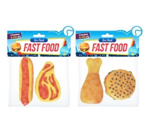 Cooper & Pals Fast Food Dog Toys Pack of 2