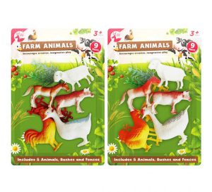 Red Deer Toys Farm Animals Set 9pc