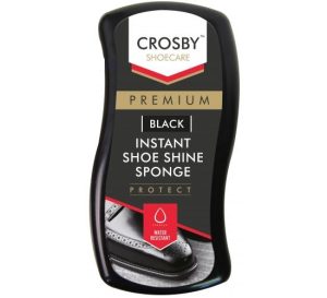 Crosby Black Instant Shoe Shine Sponge
