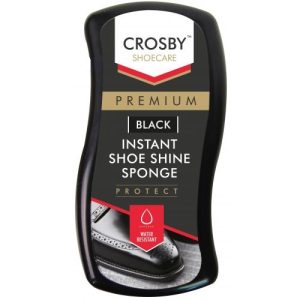 Crosby Black Instant Shoe Shine Sponge
