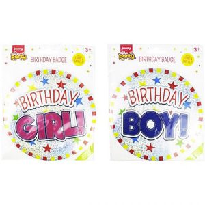 Jaunty Time To Party Large Birthday Badge