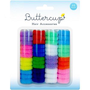 Buttercup Assorted Colour Pony Tails Pack Of 48