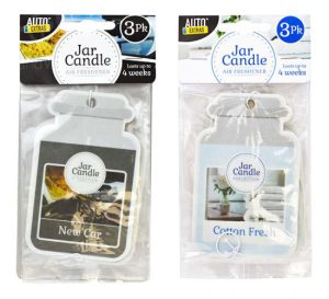 Auto Extras Jar Candle Air Freshener Pack Of 3