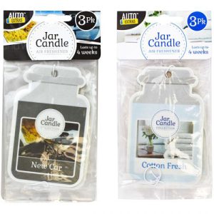 Auto Extras Jar Candle Air Freshener Pack Of 3