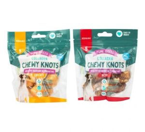 Pure Breed Collagen Chewy Knots Dog Treats Pack of 5