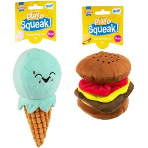 Cooper & Pals Play & Squeak Fast Food Plush Dog Toy
