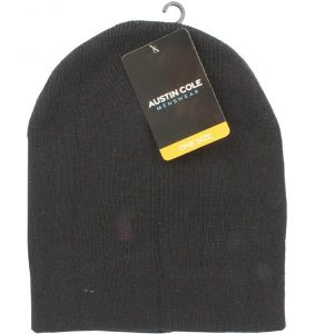 Austin Cole Men's Black Beanie Hat