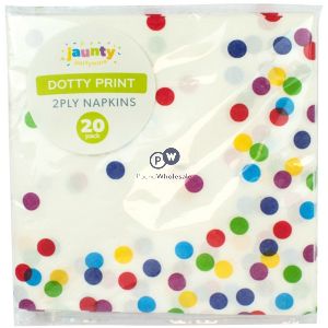 Jaunty Dotty Print Plastic Table Cover 1.8m X 1.4m