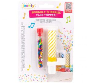 Jaunty Musical Sprinkle Surprise Cake Topper Candle